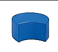 Sitzelement, Hocker rund XL mit rundem Ausschnitt, Durchmesser 56 cm, Höhe 40 cm,