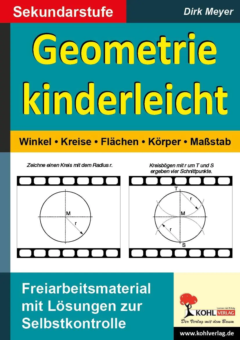 Geometrie kinderleicht Winkel - Kreis - Fläche - Körper - Maßstab aus der Kategorie Mathematik