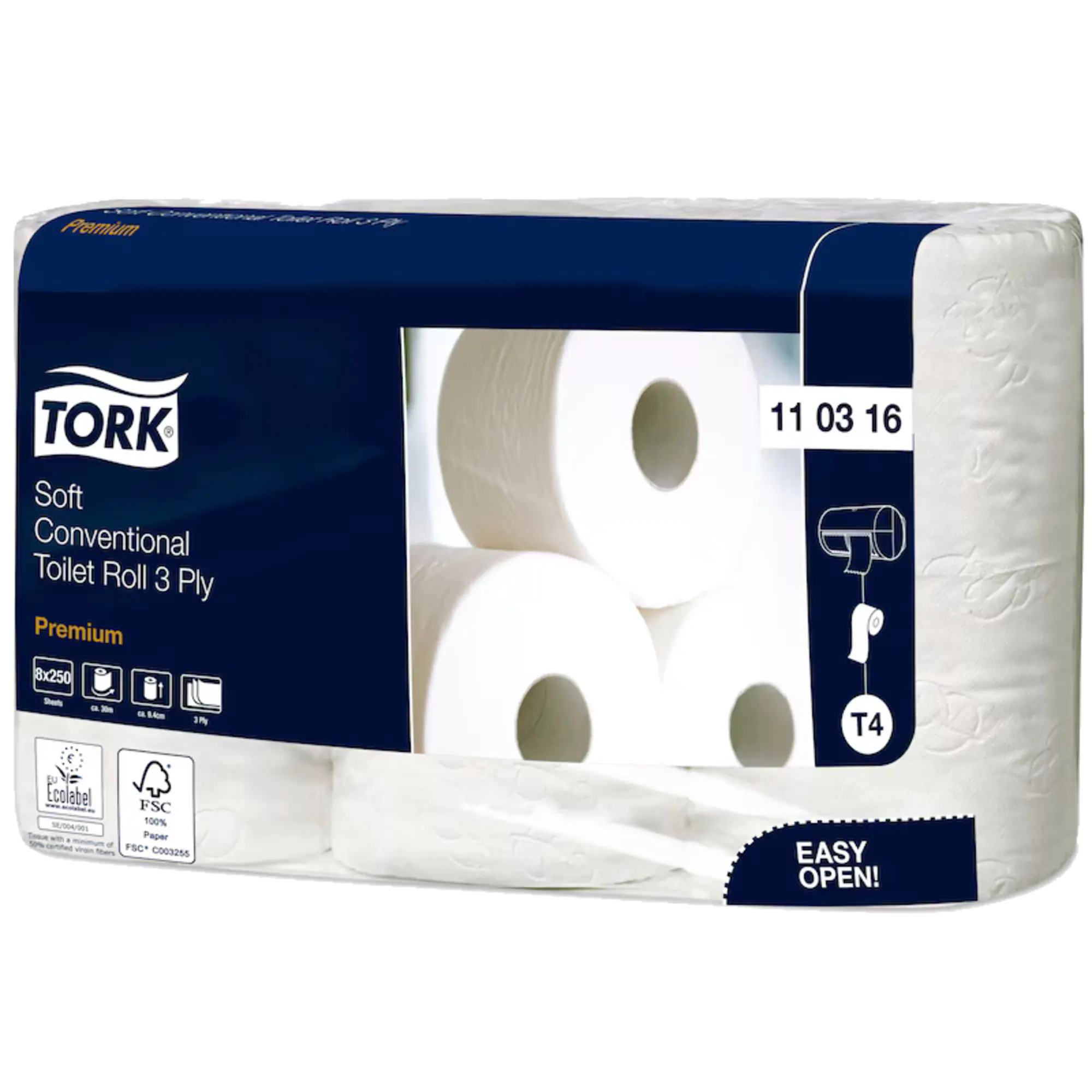 Tork Toilettenpapier Premium 3lagig weiß 8 Rl./Pack. aus der Kategorie Reinigung & Hygiene