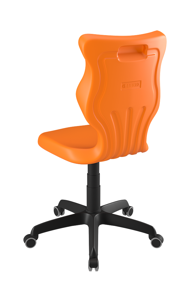 Drehstuhl mit hoher Rückenlehne, höhenverstellbar mit Gasfeder, ergonomische Kunststoffschale aus der Kategorie Bürodrehstühle