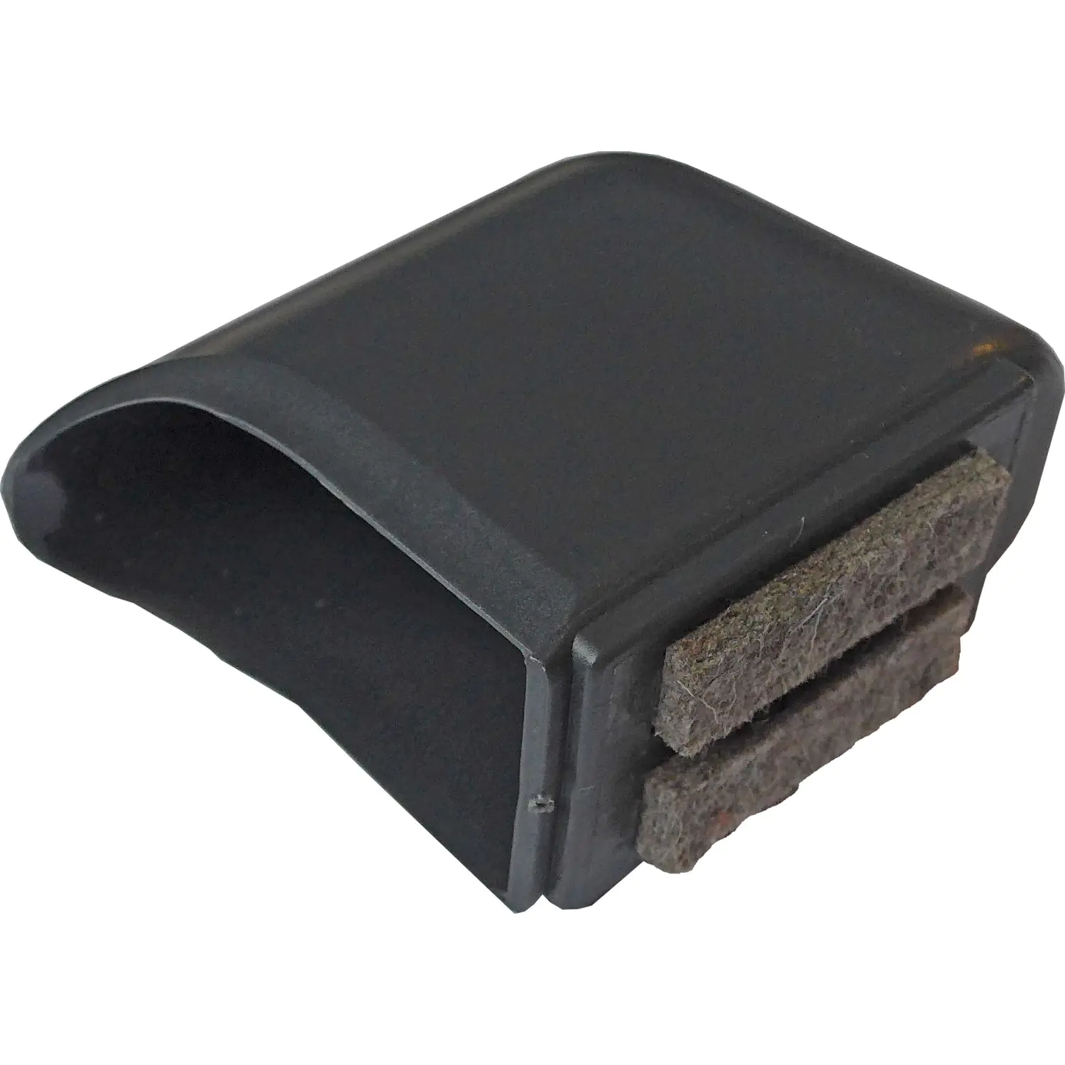 ERSATZTEIL: Fußkappe für Tisch T, Maß flachoval 55 x 35 mm, mit Filzeinlage (Clix)