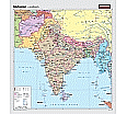 Wandkarte Südasien, phys.(Vorderseite), polit.(Rückseite), 147x157cm aus der Kategorie Wandkarten Asien
