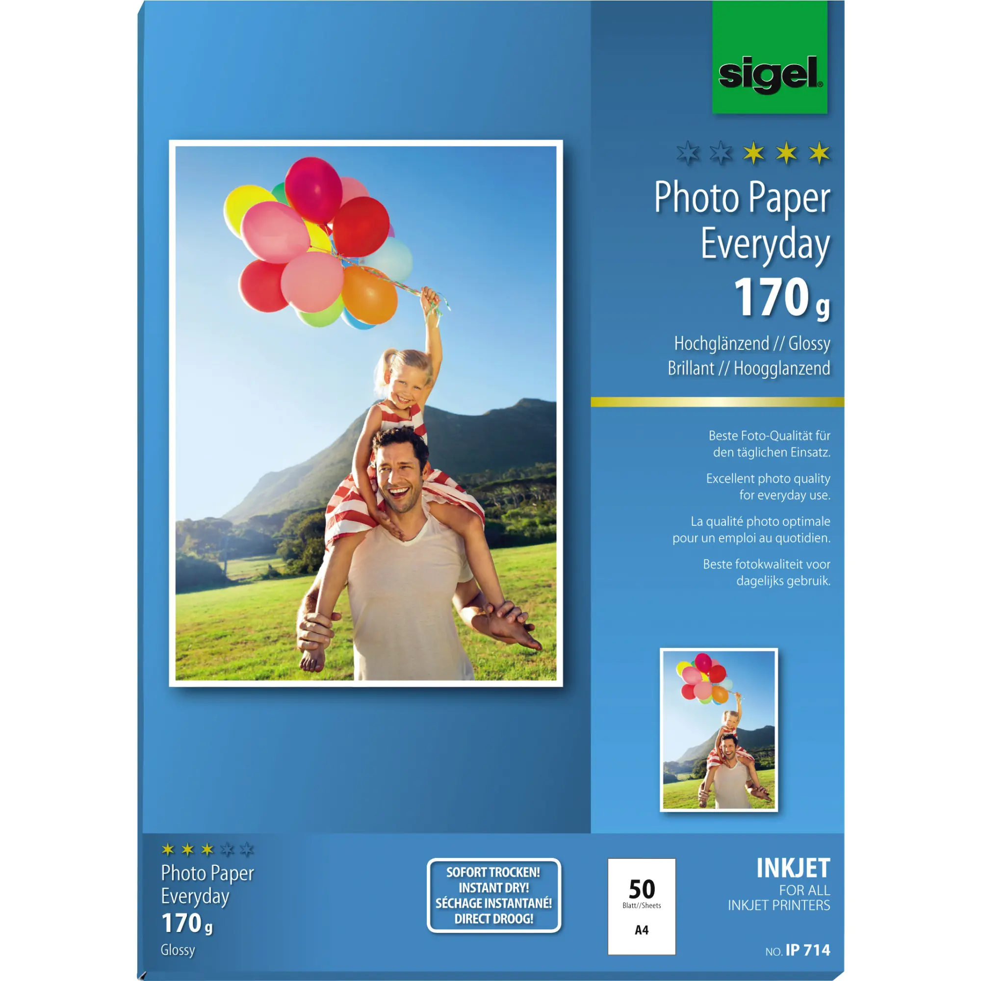 Sigel Photopapier Inkjet Everyday 170g 50Bl aus der Kategorie Spezialpapiere