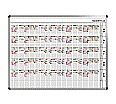 Personal-Raum-Plan, 10 Stunden, 73 Spalten, 103x157 cm,