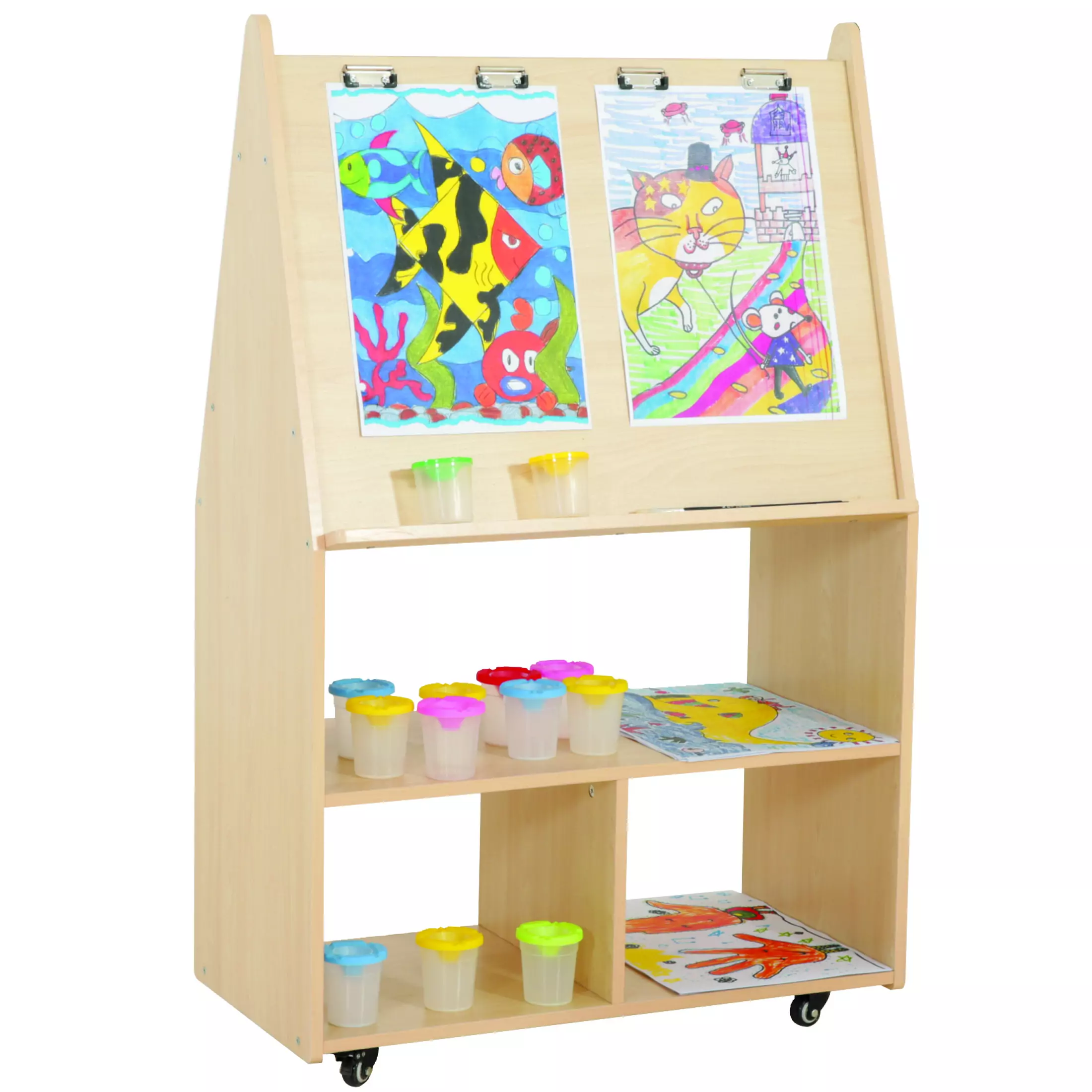 Wisdom | Staffelei mobil | 80 x 39 x 120 cm | Holz aus der Kategorie Bausteine & Spiellandschaften