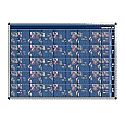 Personal-Raum-Plan, 12 Stunden, 83 Spalten, 123x177 cm,