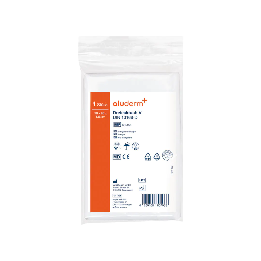 aluderm® Dreiecktuch V reinweiß aus der Kategorie Erste Hilfe