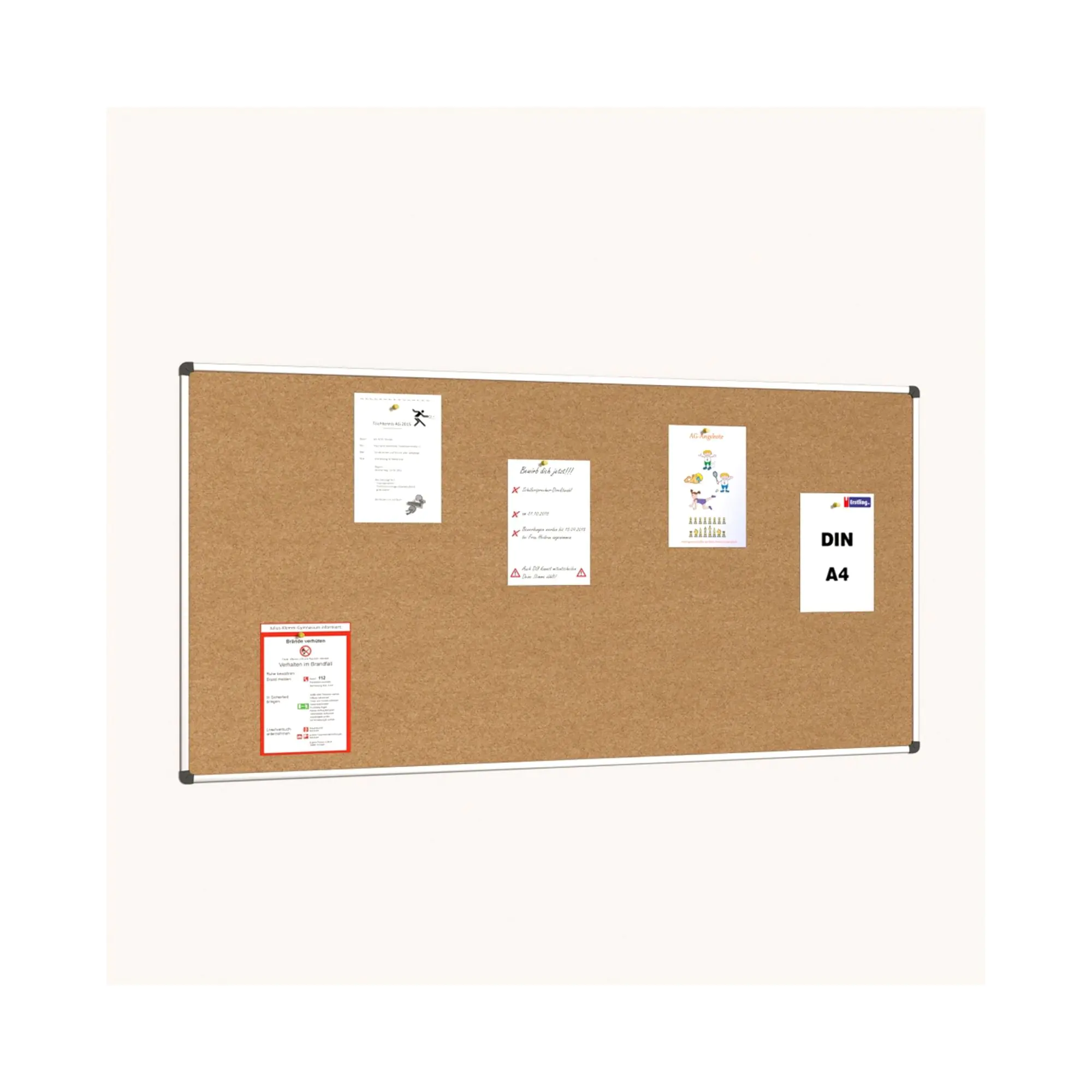 Korktafel 180x 90 cm, ohne Ablage, aus der Kategorie Wandtafeln Kork