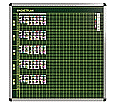 Klassen-Plantafel, 10 Stunden Mo-Fr, für 25 Klassen, 103x117 cm,