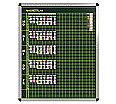 Klassen-Plantafel, 10 Stunden Mo-Fr, für 20 Klassen, 103x97 cm,