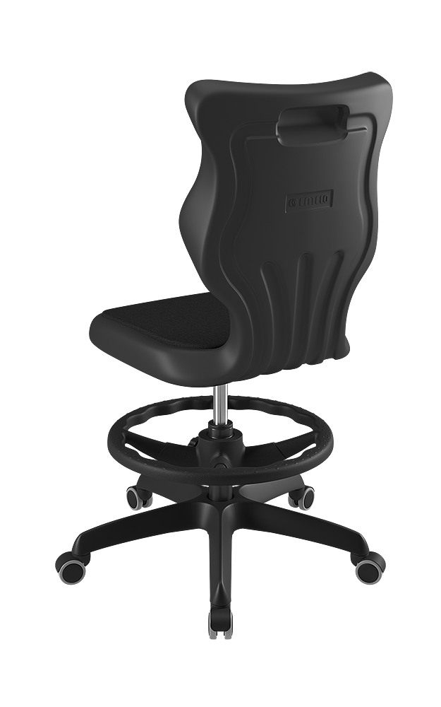 Drehstuhl mit hoher Rückenlehne, höhenverstellbar mit Gasfeder, ergonomische Kunststoffschale aus der Kategorie Bürodrehstühle