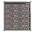 Personal-Raum-Plan, 12 Stunden, 53 Spalten, 123x117 cm,