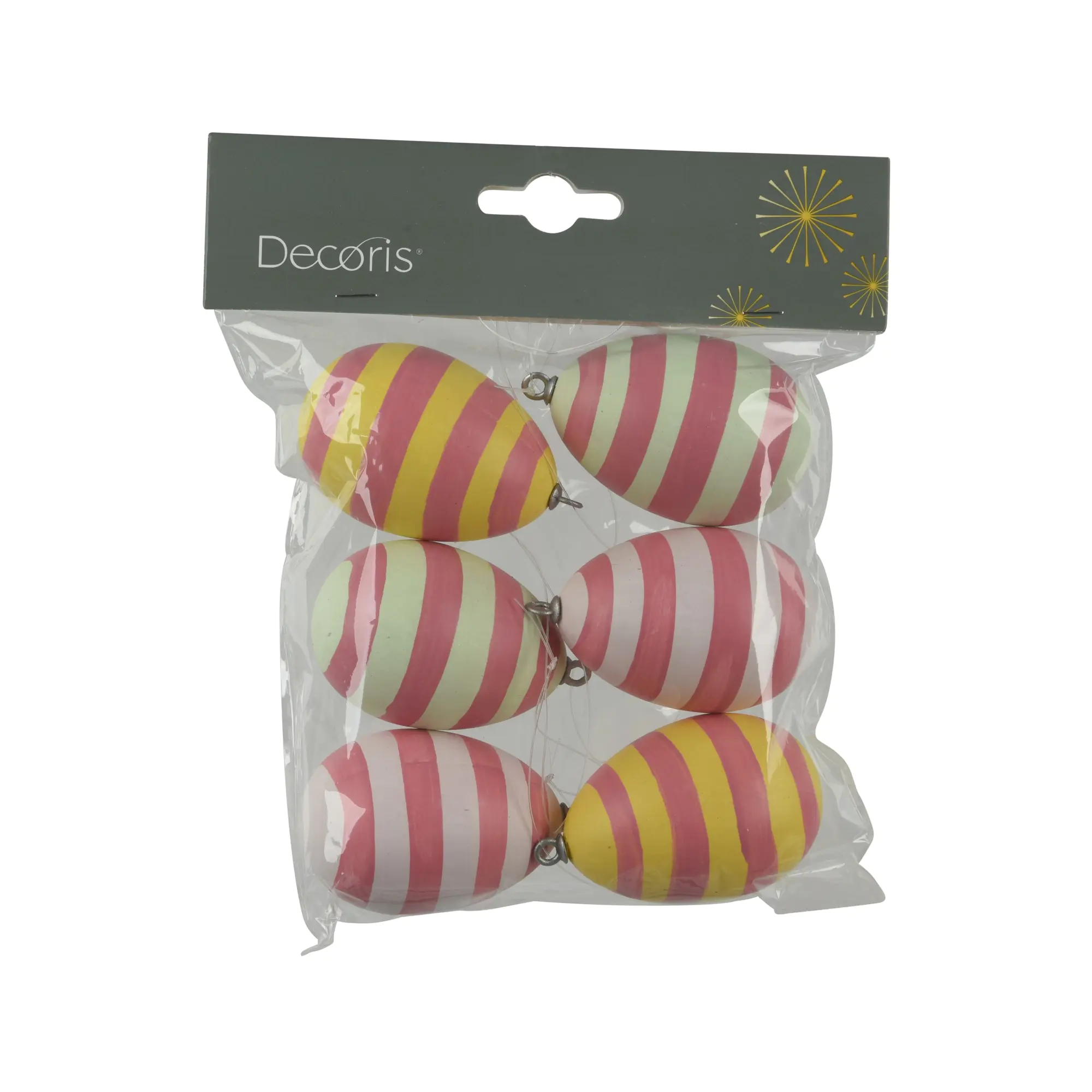 DECORIS Oster-Deko Eier-Set Bunt 3tlg aus der Kategorie Home & Living