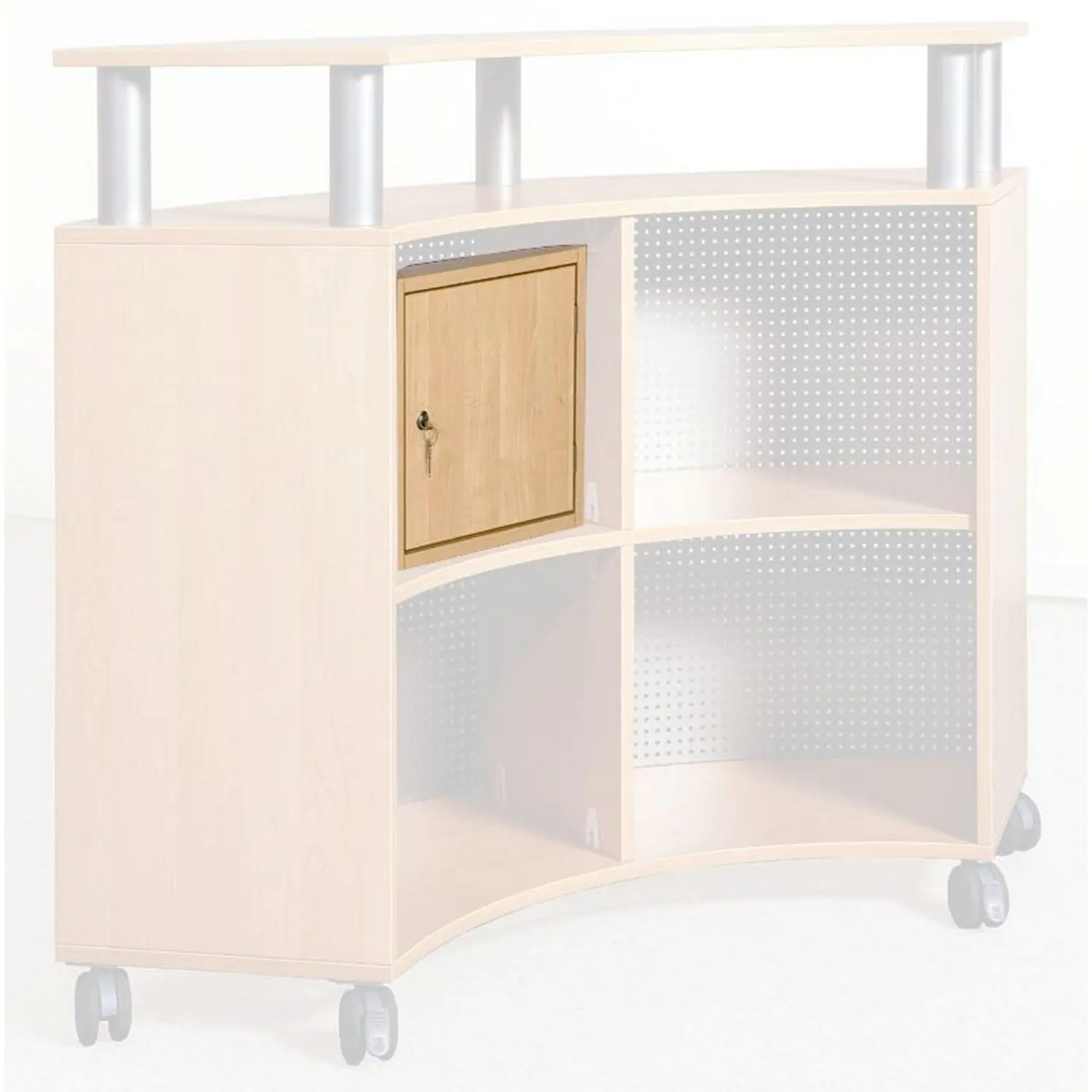 Wertfach für Empfangstresen, abschließbar aus der Kategorie Garderobenmöbel