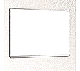 Whiteboard, 120x 90 cm, mit durchgehender Ablage, Stahlemaille weiß, aus der Kategorie Whiteboards
