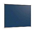 Wandtafel Stahlemaille blau, 150x120 cm, mit durchgehender Ablage, aus der Kategorie Wandtafeln Blau