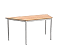 Trapeztisch, 160x80 cm (B/T), bitte Höhe angeben, von 53 bis 76 cm lieferbar aus der Kategorie Trapeztische
