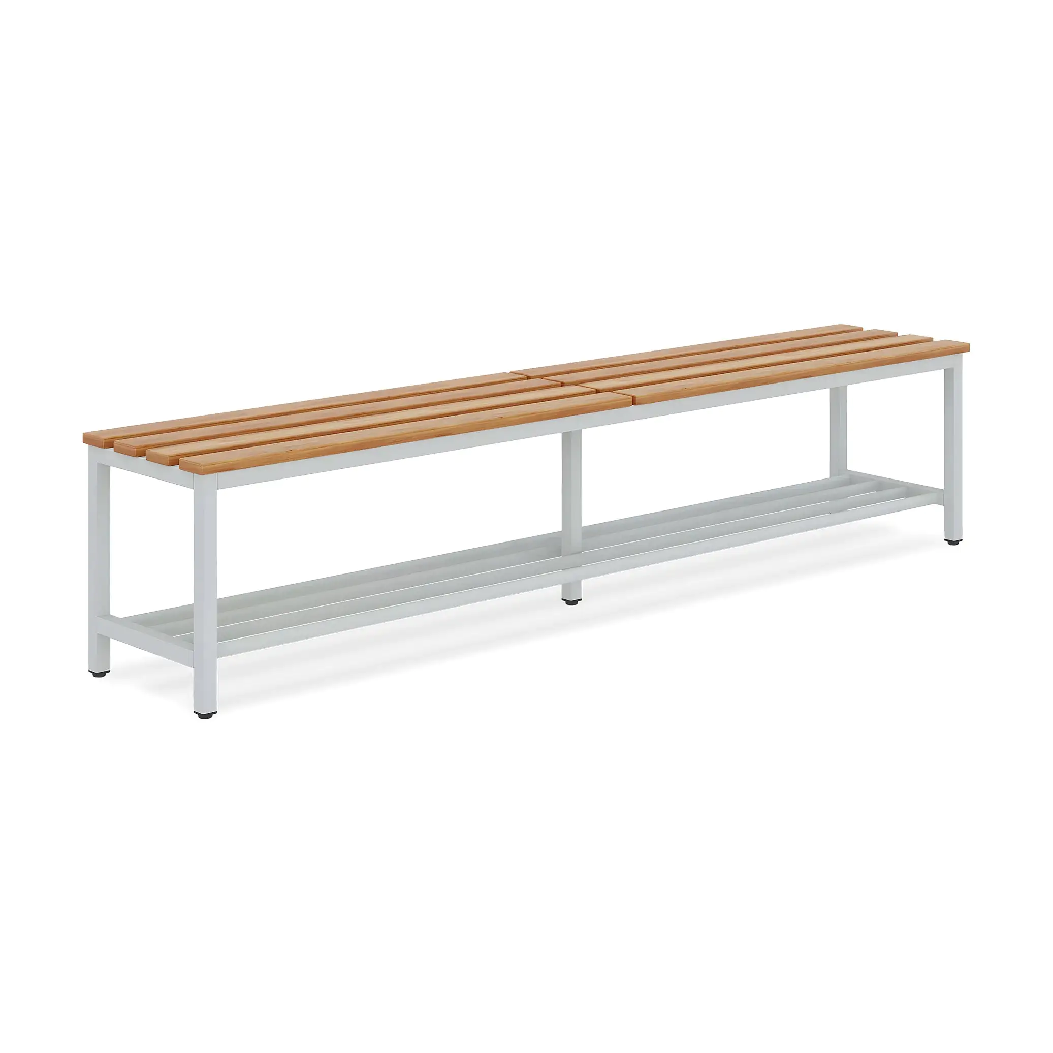 Ceha | Garderobenbank 150 | Holz | Schuhrost | Gestell 7035 aus der Kategorie Bänke