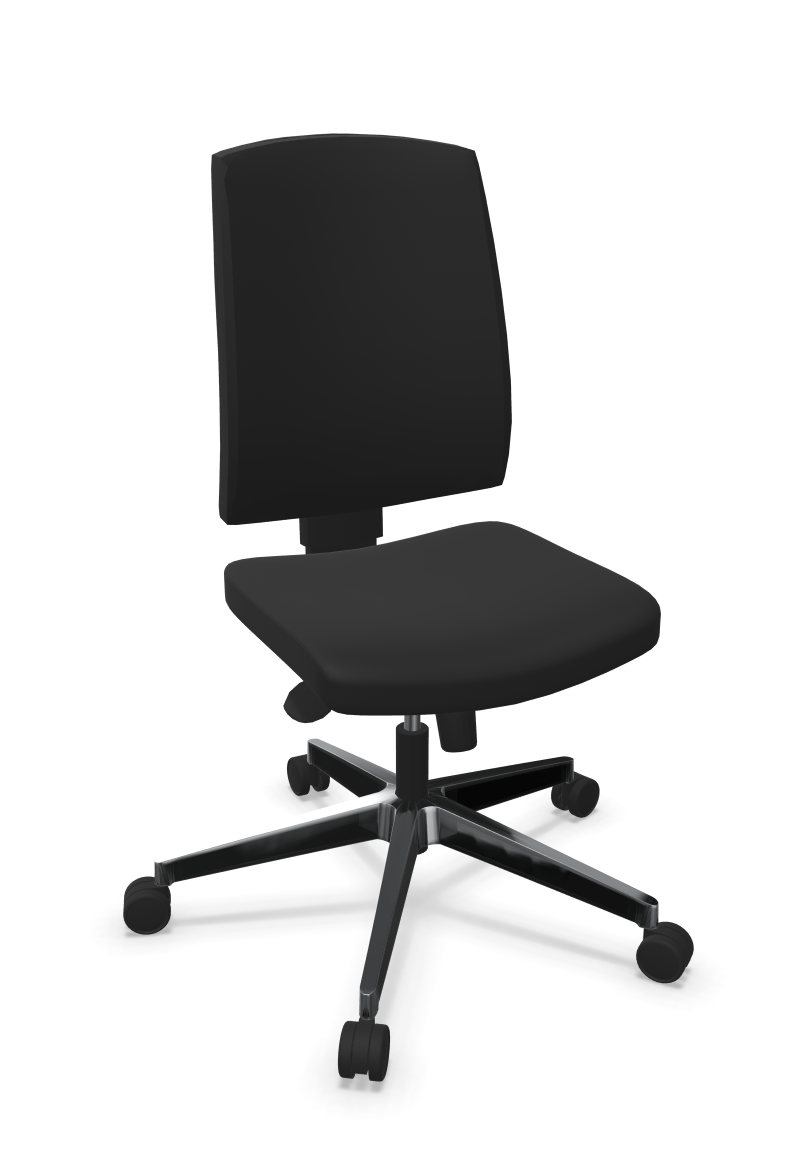 Bürodrehstuhl Raya 21S - Drehstuhl, Front der Rückenlehne gepolstert, hinten Kunststoff aus der Kategorie Bürodrehstühle