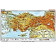 Wandkarte Türkei, physisch, 160x100 cm, aus der Kategorie Wandkarten Europa