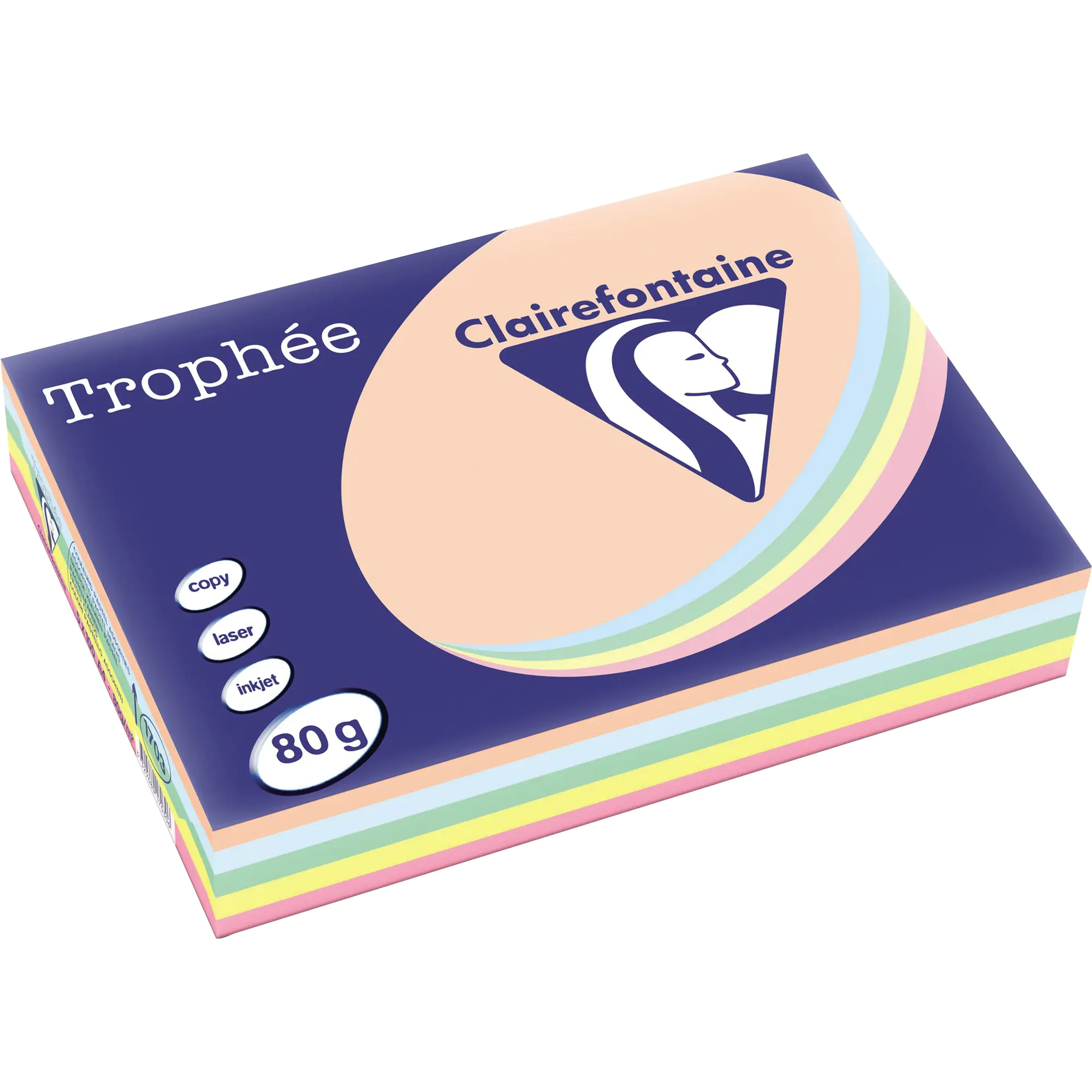 Clairefontaine Kopierpapier A4 80g pastell sort. 500Bl. aus der Kategorie Kopier- & Druckerpapiere
