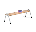 Sitzbank stapelbar, 150 cm breit, melaminharzbeschichtete Spanplatte,