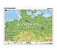 Wandkarte Norddeutschland, physisch, 190x 140 cm, aus der Kategorie Wandkarten Deutschland