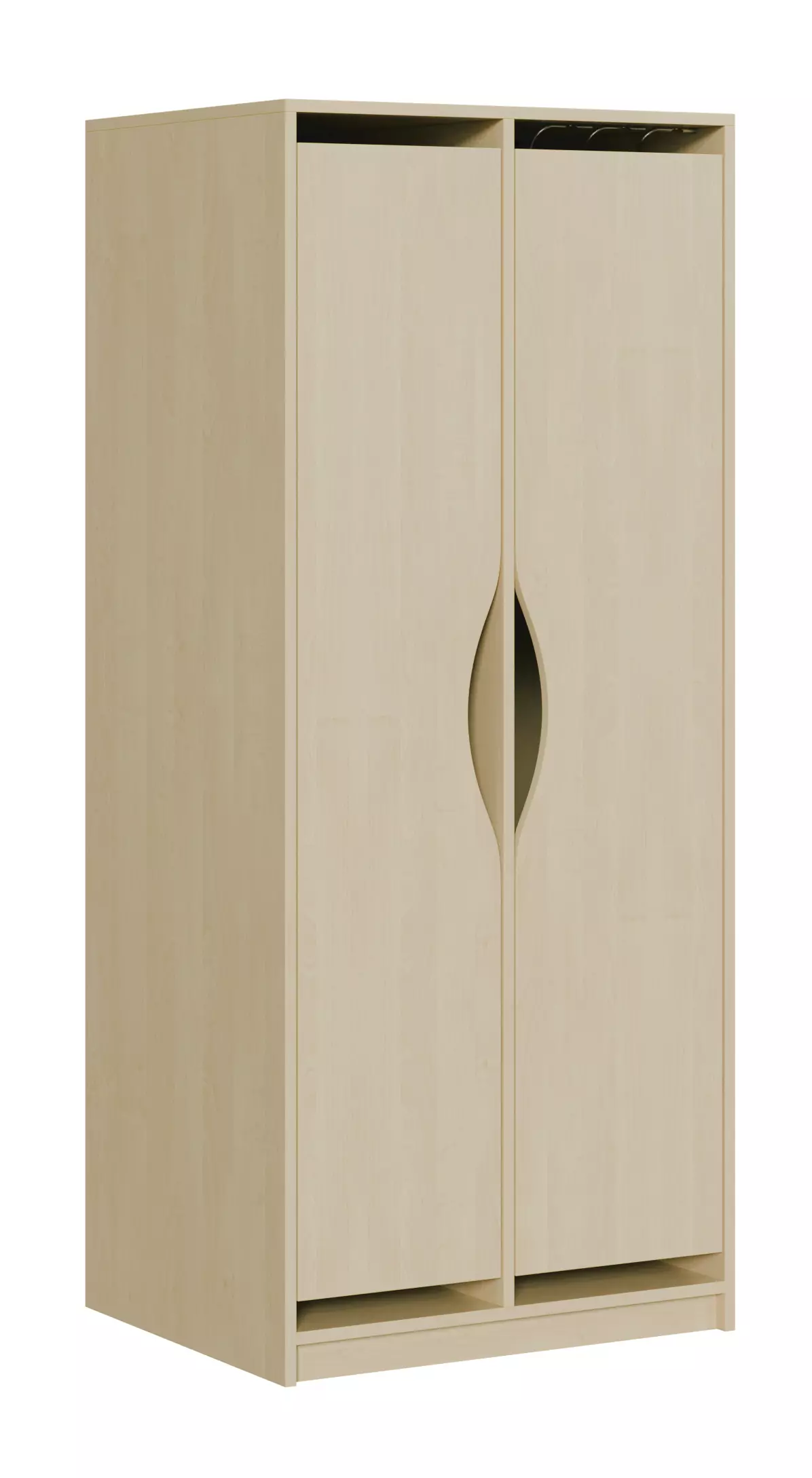 Liegepolsterschrank für 12 Liegepolster mit verkürzten Dekortüren aus der Kategorie Liegepolster- + Bettzeugschränke