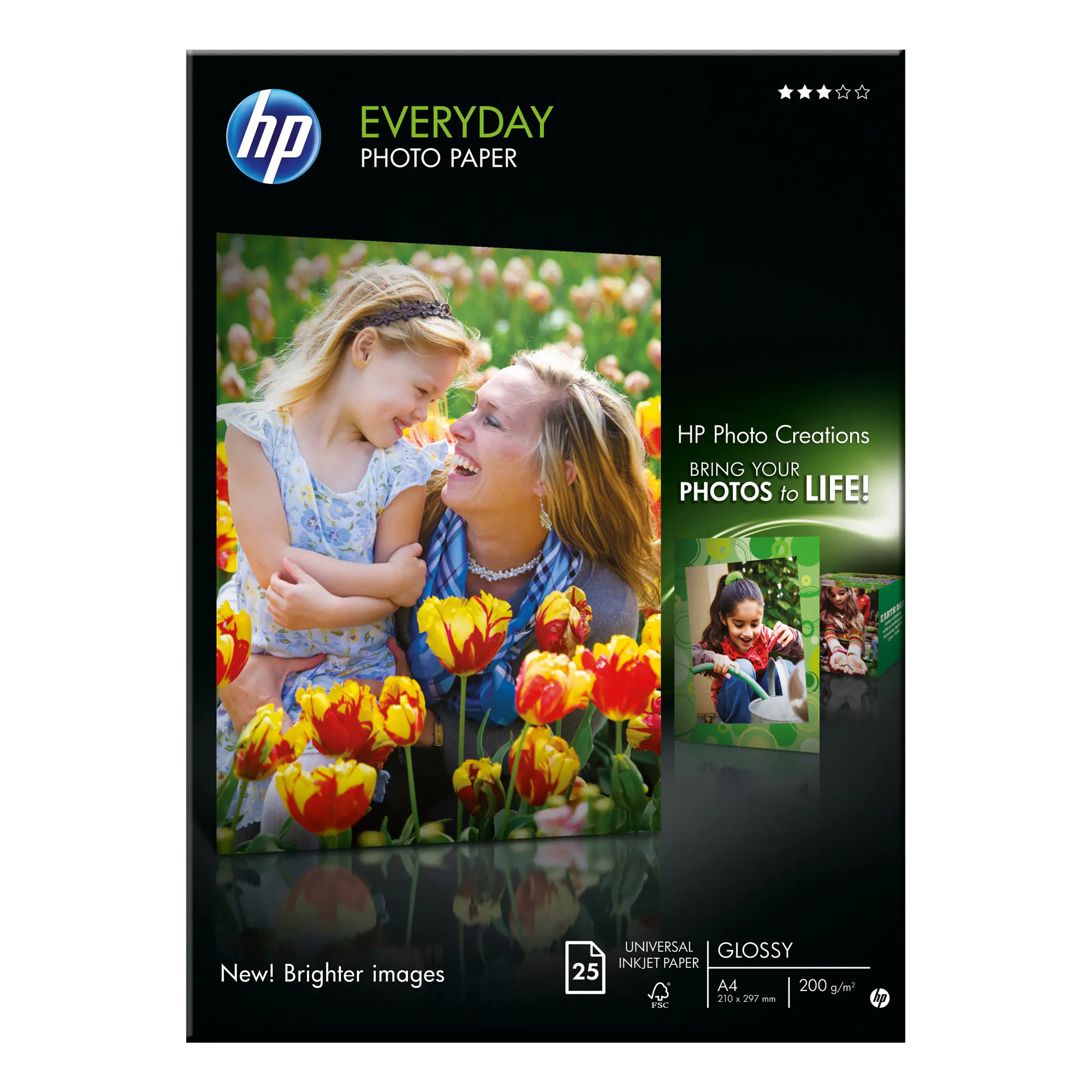HP Fotopapier Everyday DIN A4 200g weiß 25 Bl./Pack. aus der Kategorie Spezialpapiere
