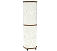 Infosäule fahrbar, Höhe 220 cm, Durchmesser 60 cm, Stahloberfläche, aus der Kategorie Litfaßsäulen