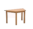 Trapeztisch, 120x60 cm (B/T), 70 cm hoch, gerade Zarge aus der Kategorie Trapeztische