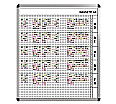 Personal-Raum-Plan,  8 Stunden, 43 Spalten, 103x97 cm, aus der Kategorie Personal- Raum- Tafeln 8h