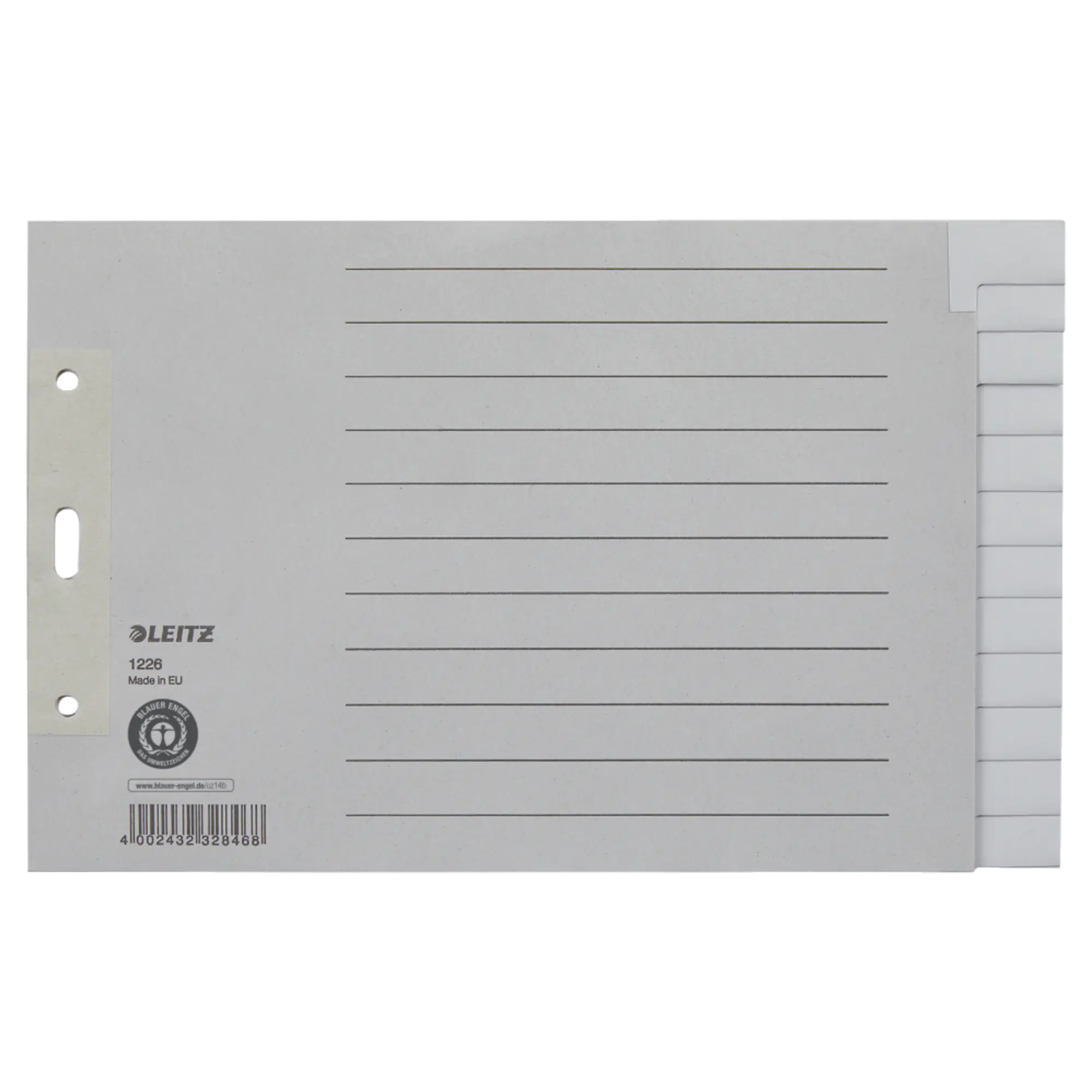 Leitz Register A5 quer blanko volle Höhe 100g gr aus der Kategorie Register