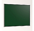 Wandtafel Stahl grün, 150x120 cm, ohne Kreideablage, aus der Kategorie Langwandtafeln Grün