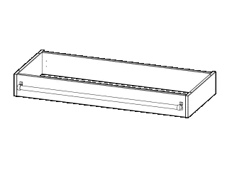 Leiterzarge zur Aufnahme einer Leiter Höhe 15cm, für 120cm breite und 50cm tiefe Schrankwände aus der Kategorie Schränke Zubehör
