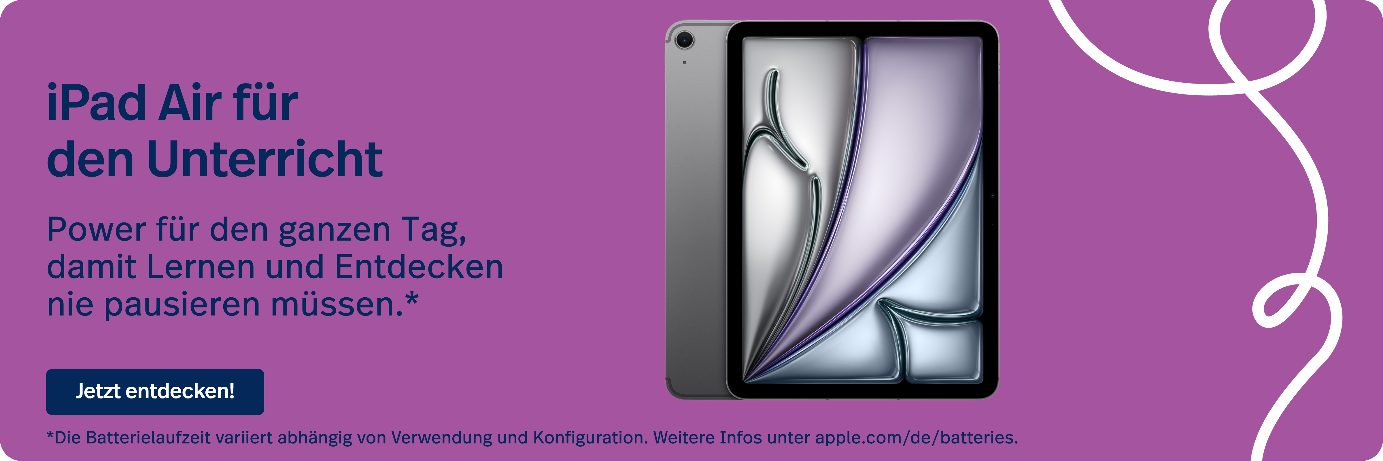 iPad Air für den Unterricht entdecken.