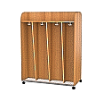 Garderobenwagen, 162 cm hoch, 120x64 cm (B/T), fahrbar aus der Kategorie Garderoben Schränke HOLZ