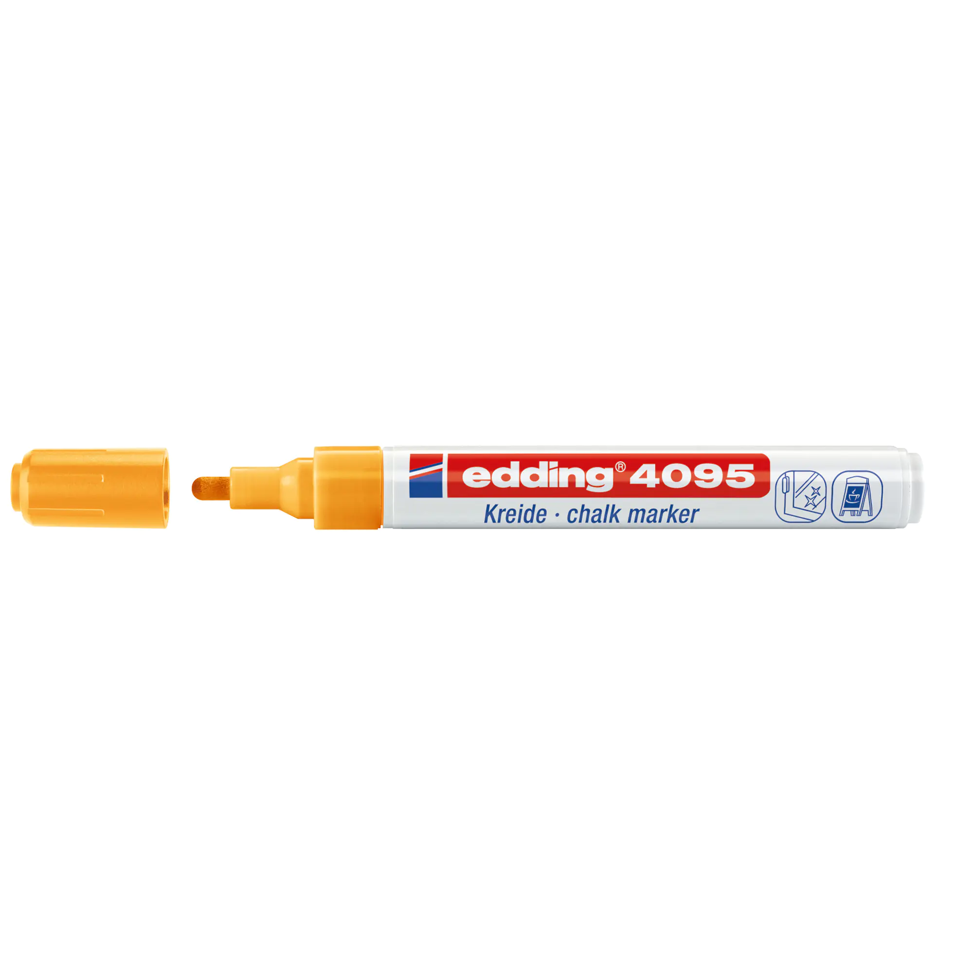 edding Kreidemarker 4095 2- 3mm Rundspitze neonorange aus der Kategorie Farben & Stifte