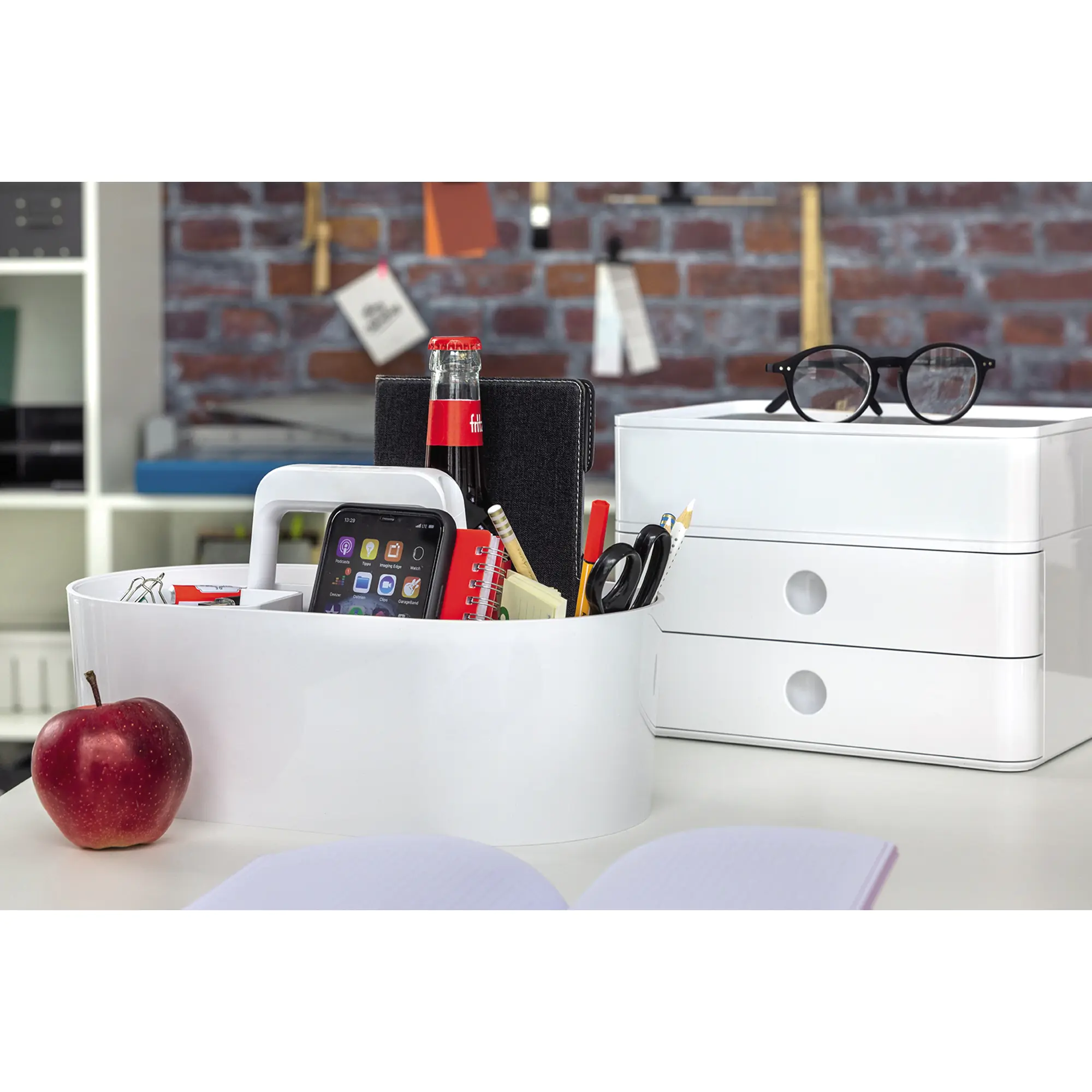 HAN Organisationsbox LOFT 4Fächer snow white aus der Kategorie Aufbewahrung
