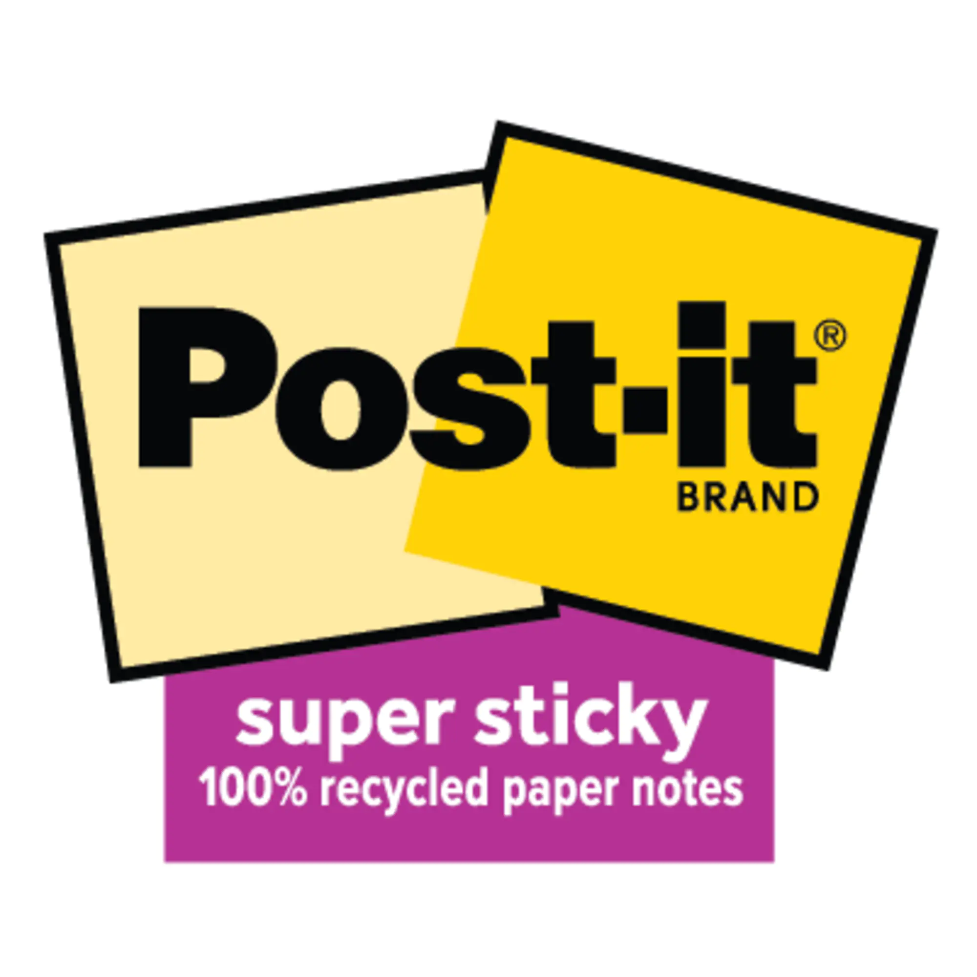 Post-it Haftnotiz Super Sticky sort 12x70Bl aus der Kategorie Haftnotizen & -streifen
