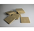 Dienes Hunderterplatte 10 Stück, aus RE-WOOD®, im Polybeutel aus der Kategorie Zehnersystem