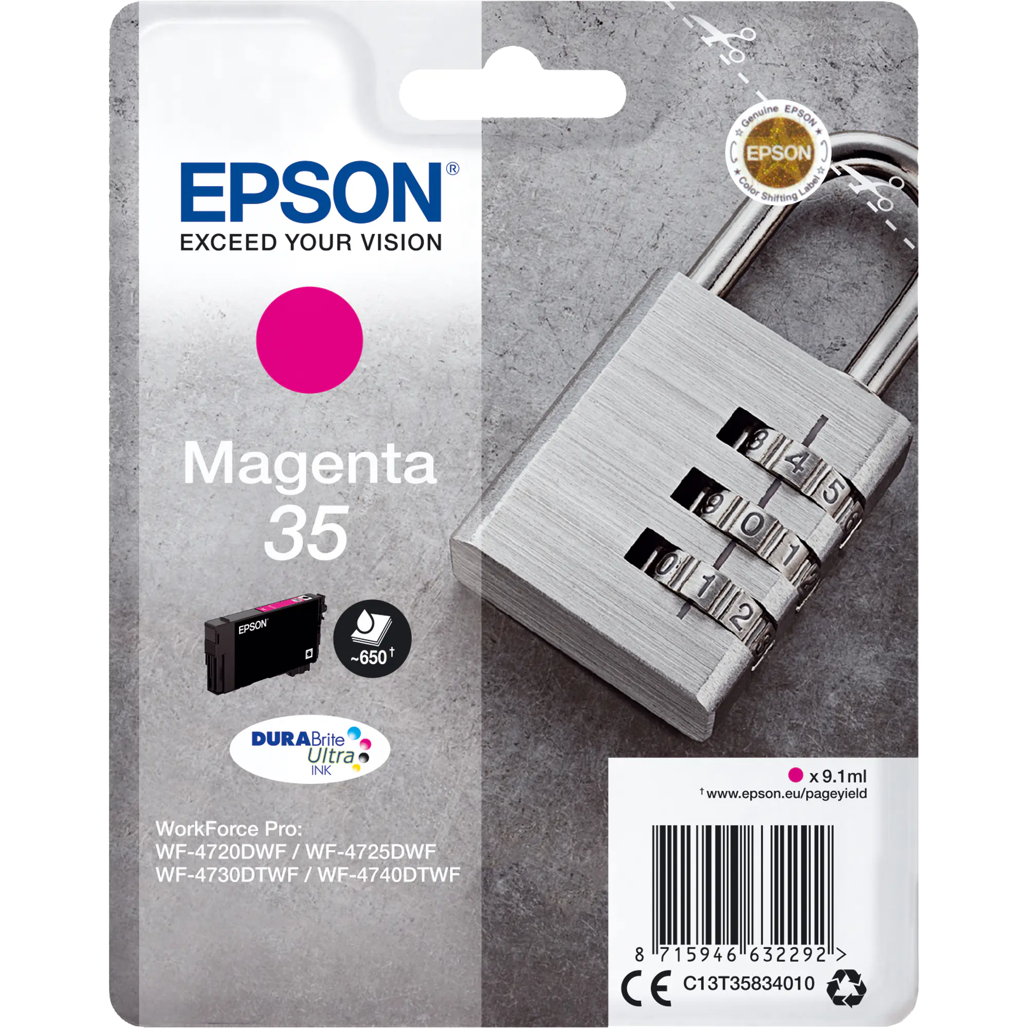 Epson Tintenpatrone 35 9,14ml magenta aus der Kategorie Tinte & Toner