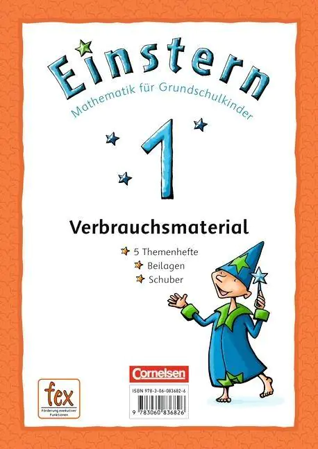 Einstern 1. Themenhefte 1-5 und Kartonbeilagen im Schuber aus der Kategorie Mathematik