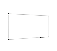 Whiteboard, 180x 90 cm, mit 40 cm Ablage, Stahl weiß, aus der Kategorie Whiteboards