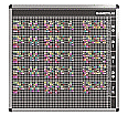 Personal-Raum-Plan,  8 Stunden, 53 Spalten, 103x117 cm,
