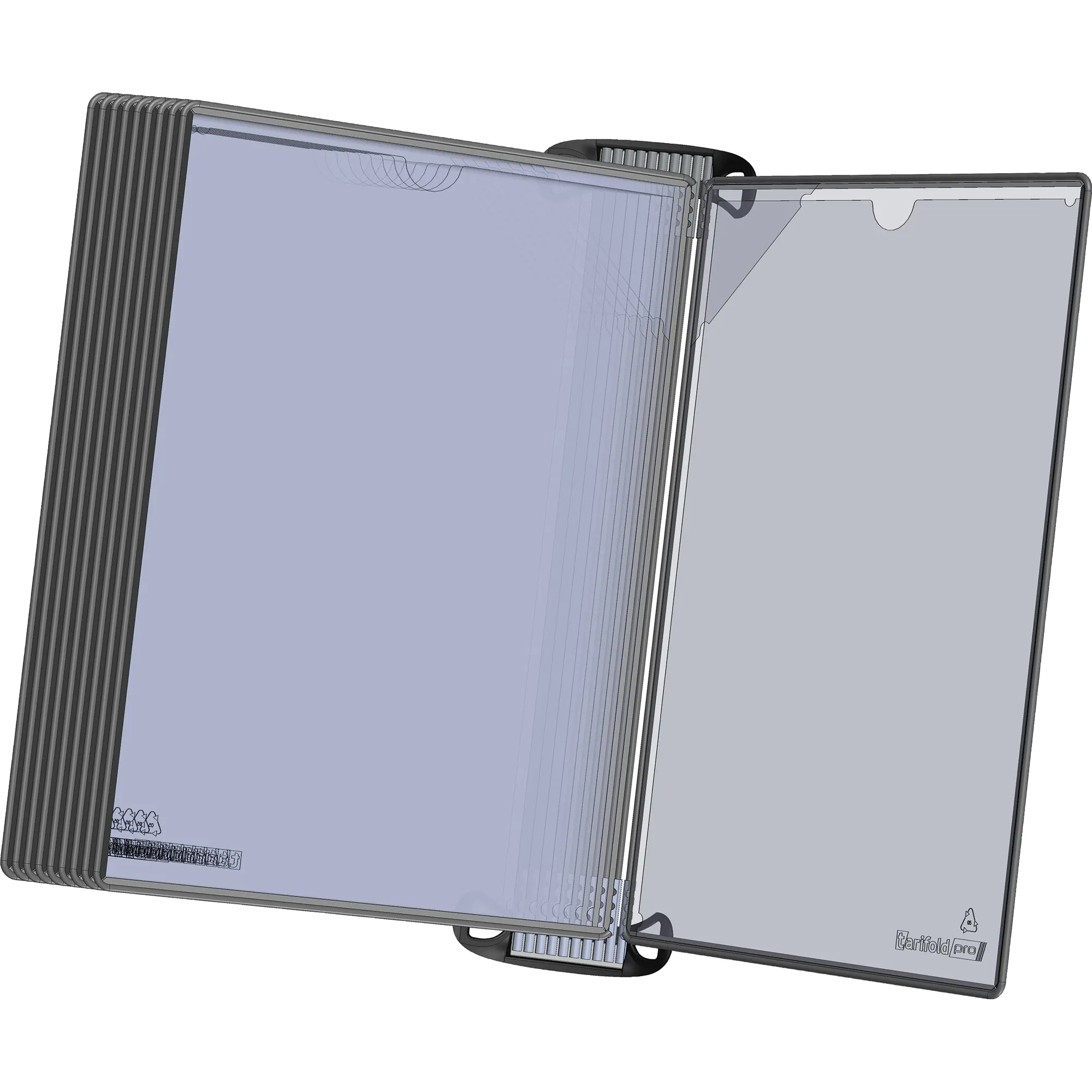 Djois Wandelement PRO A4 10Tafeln Easy Load sw aus der Kategorie Sichttafelsysteme