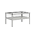 Vitrine, freistehend,  80 cm hoch, 120x80 cm (B/T),