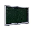 Info-Wandvitrine,  93 cm hoch, 150x8,0 cm (B/T), Rückwand: Emaille grün aus der Kategorie Informationsvitrinen Innen wandmontiert