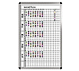 Klassen-Plantafel, 10 Stunden Mo-Fr, für 15 Klassen, 103x77 cm,