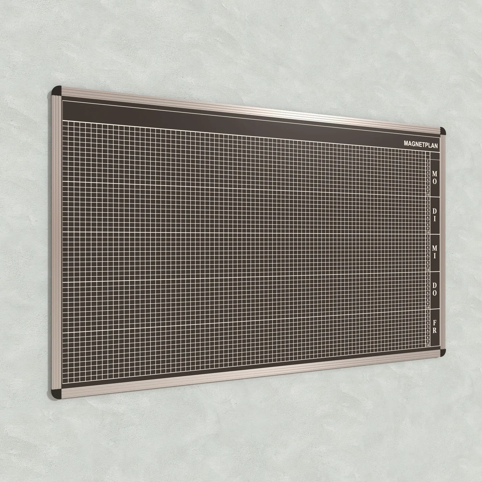 Personal-Raum-Plan, 10 Stunden, 83 Spalten, 103x177 cm, aus der Kategorie Personal- Raum- Tafeln 10h